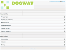 Tablet Screenshot of dogway.cz